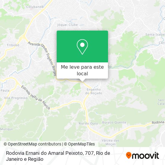 Rodovia Ernani do Amaral Peixoto, 707 mapa