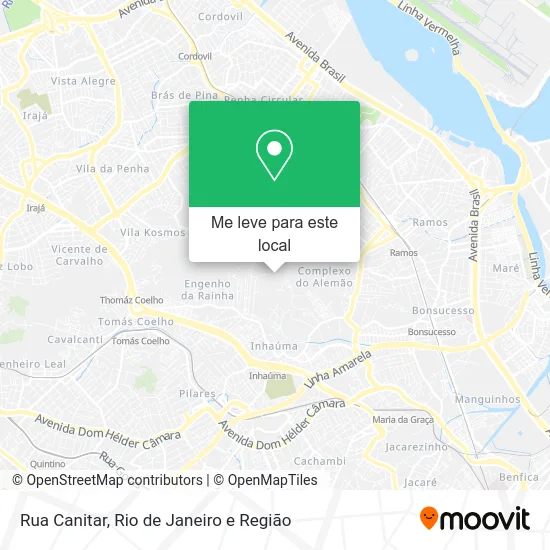 Rua Canitar mapa