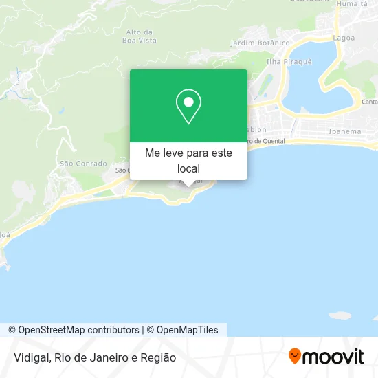 Vidigal mapa