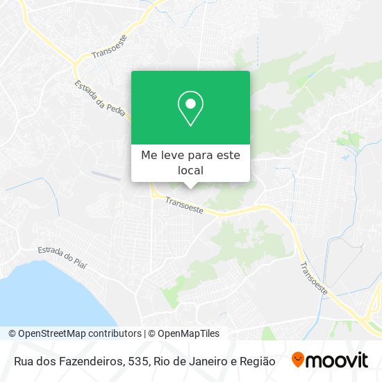 Rua dos Fazendeiros, 535 mapa