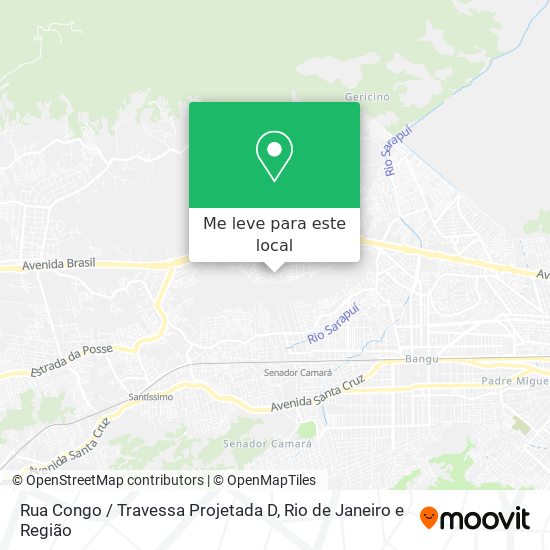 Rua Congo / Travessa Projetada D mapa