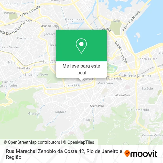 Rua Marechal Zenóbio da Costa 42 mapa