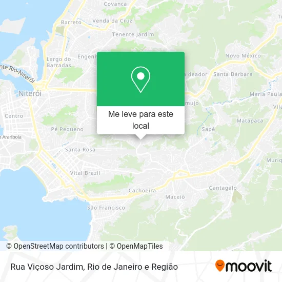 Rua Viçoso Jardim mapa