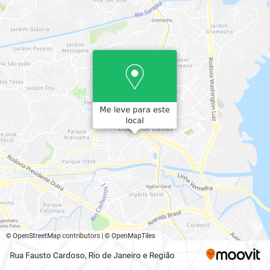 Rua Fausto Cardoso mapa