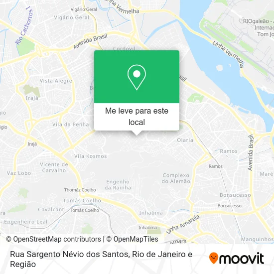 Rua Sargento Névio dos Santos mapa