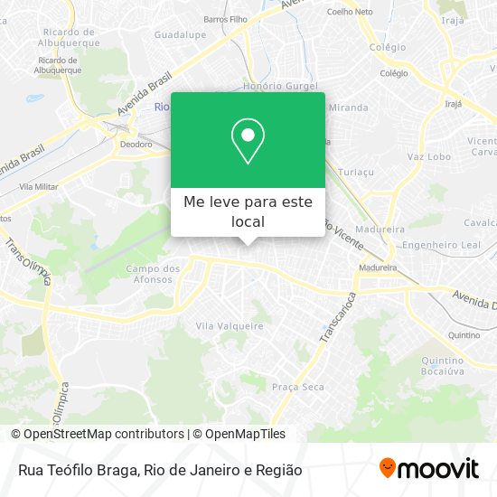 Rua Teófilo Braga mapa