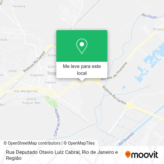 Rua Deputado Otavio Luiz Cabral mapa