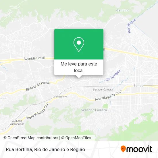 Rua Bertilha mapa