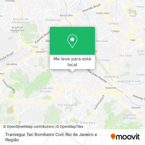 Transegur Tec Bombeiro Civil mapa