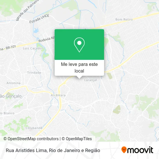Rua Aristides Lima mapa