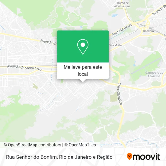 Rua Senhor do Bonfim mapa