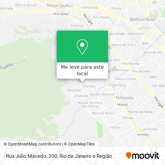 Rua Júlio Macedo, 200 mapa