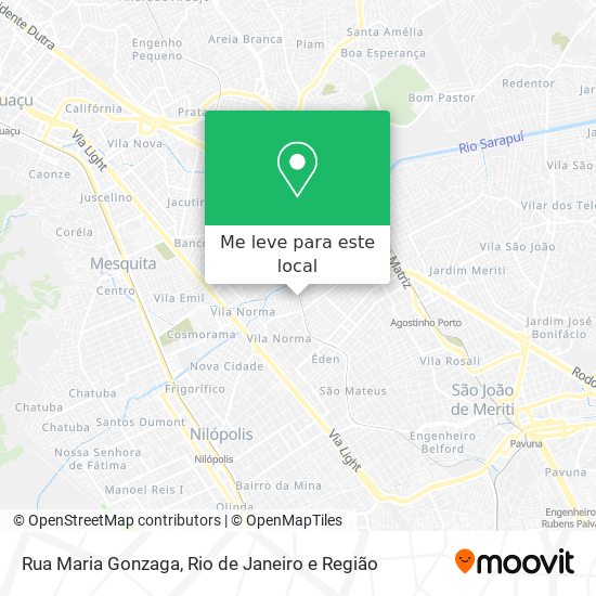 Rua Maria Gonzaga mapa