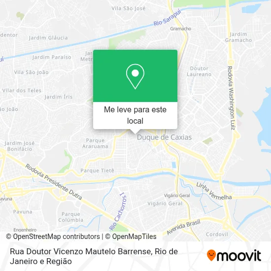 Rua Doutor Vicenzo Mautelo Barrense mapa