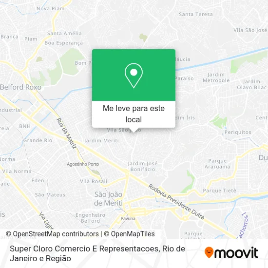 Super Cloro Comercio E Representacoes mapa