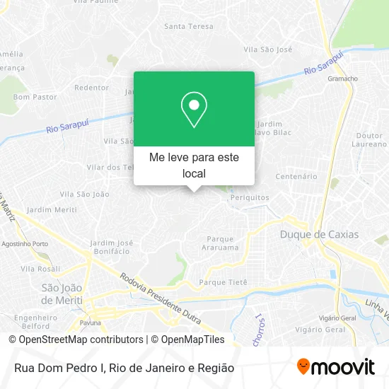 Rua Dom Pedro I mapa