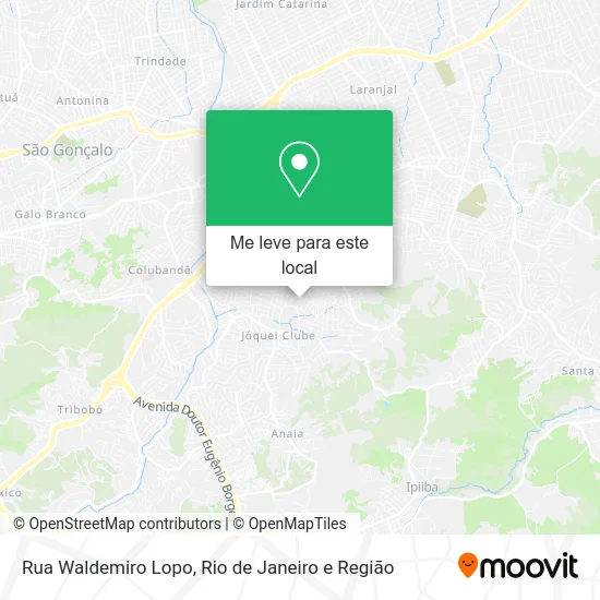 Rua Waldemiro Lopo mapa