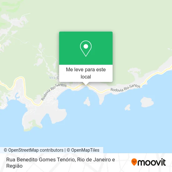 Rua Benedito Gomes Tenório mapa