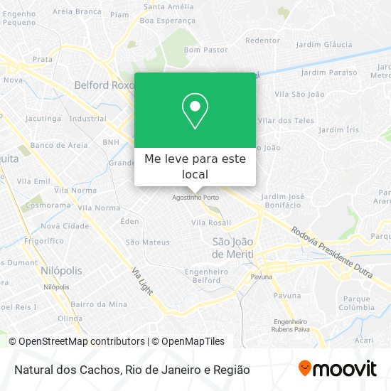 Natural dos Cachos mapa