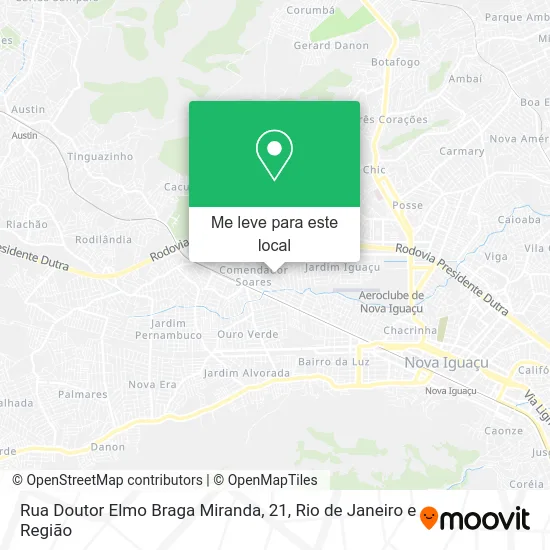 Rua Doutor Elmo Braga Miranda, 21 mapa