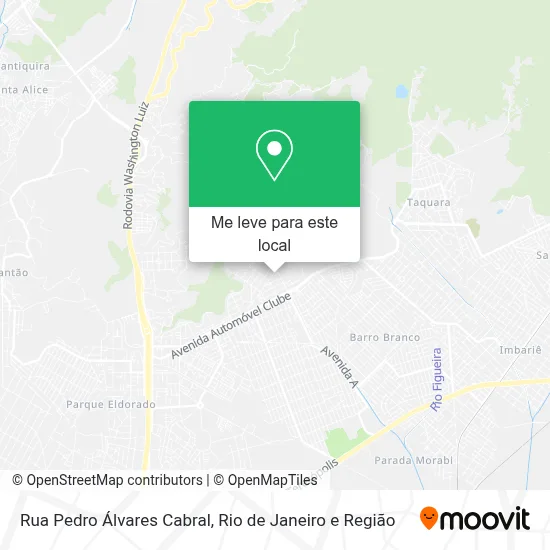 Rua Pedro Álvares Cabral mapa