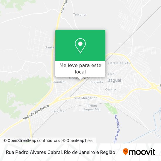 Rua Pedro Álvares Cabral mapa