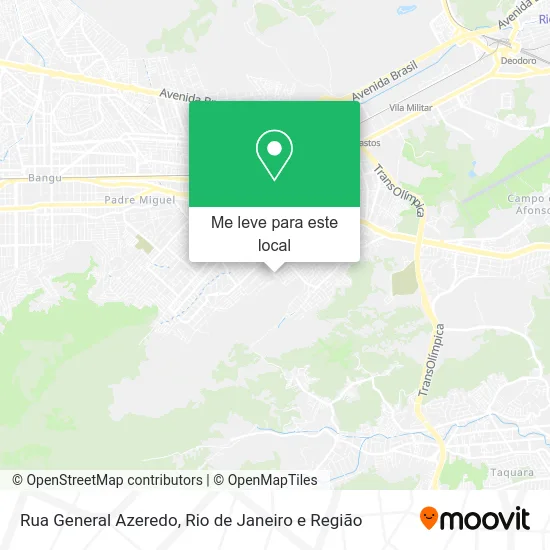 Rua General Azeredo mapa