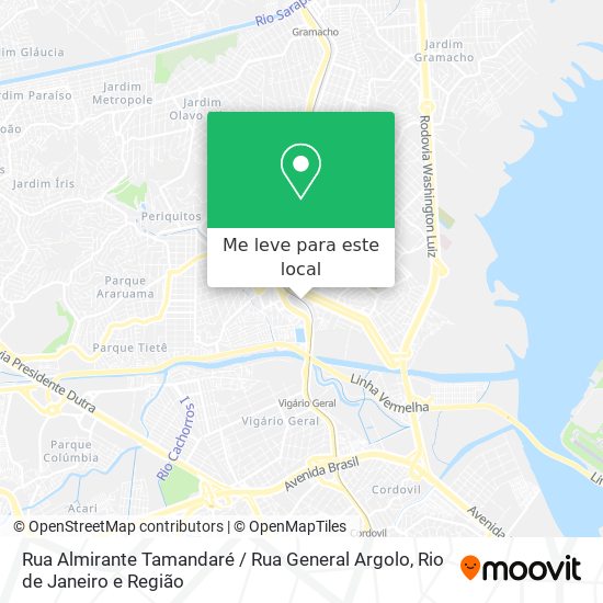 Rua Almirante Tamandaré / Rua General Argolo mapa
