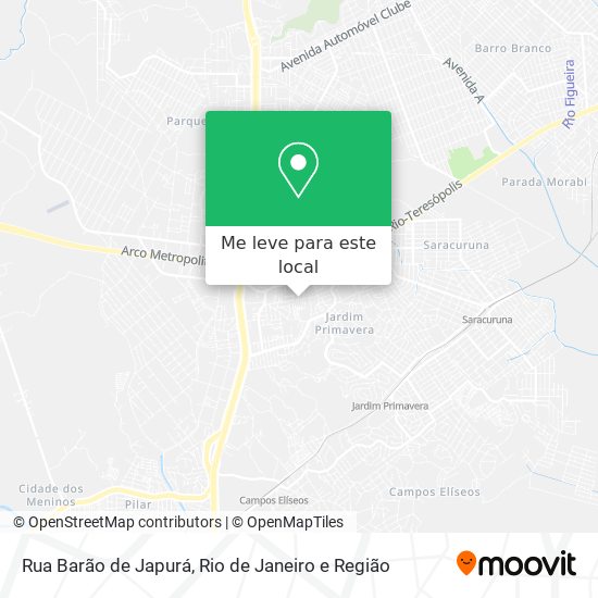 Rua Barão de Japurá mapa