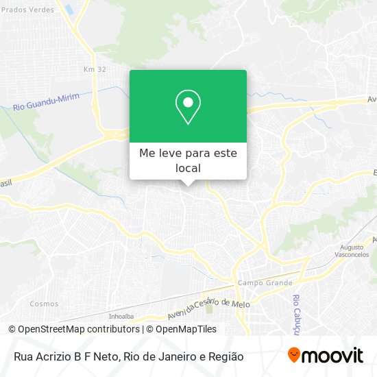 Rua Acrizio B F Neto mapa