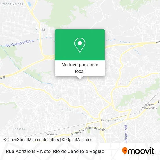 Rua Acrizio B F Neto mapa