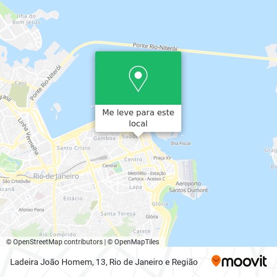 Ladeira João Homem, 13 mapa