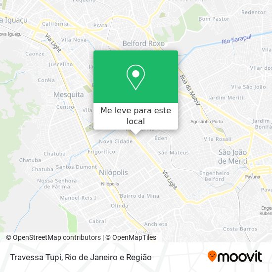Travessa Tupi mapa