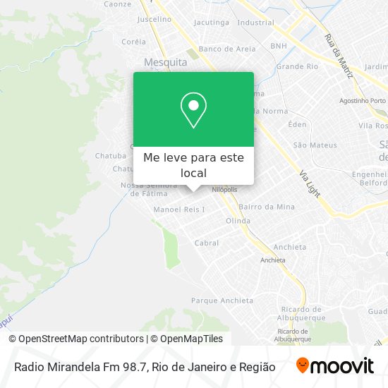 Radio Mirandela Fm 98.7 mapa