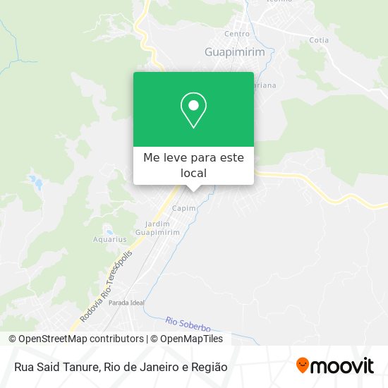 Rua Said Tanure mapa