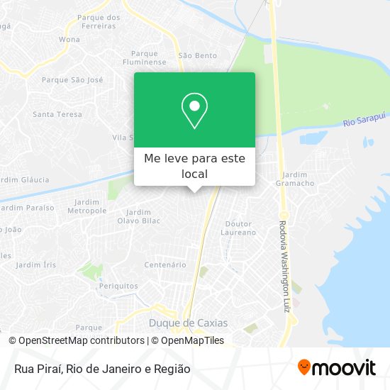 Rua Piraí mapa