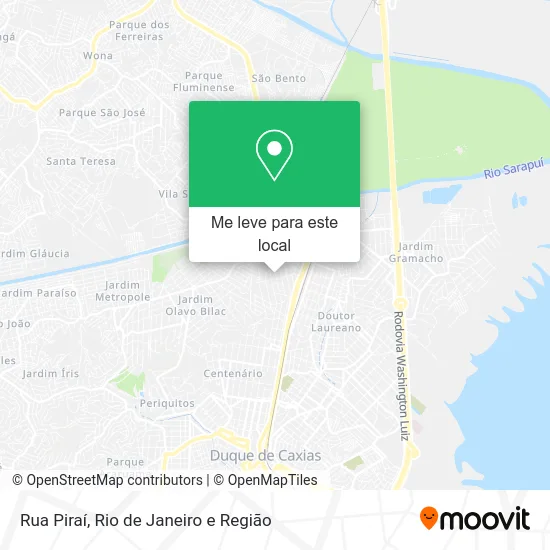Rua Piraí mapa