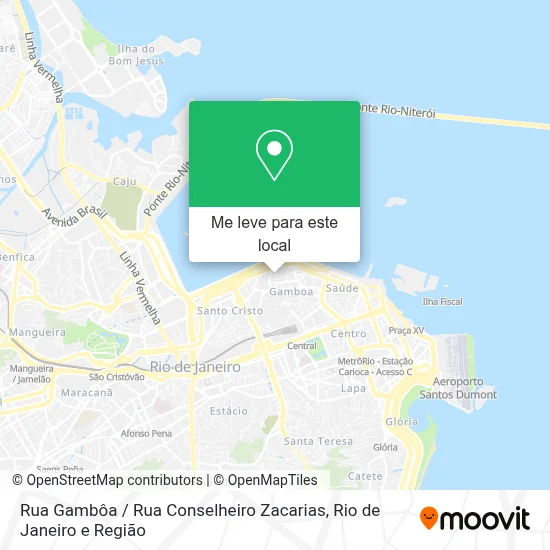 Rua Gambôa / Rua Conselheiro Zacarias mapa