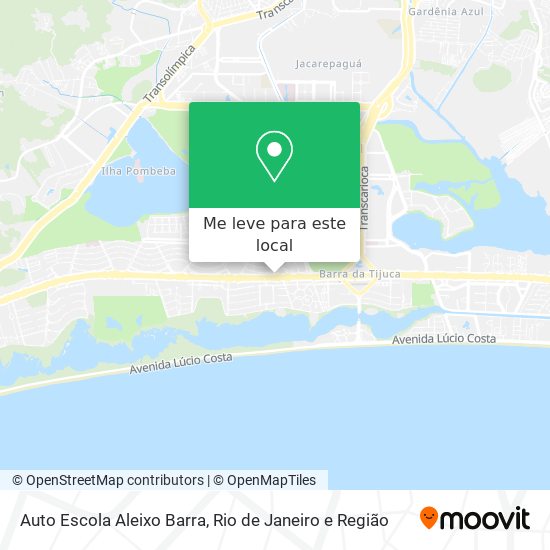 Auto Escola Aleixo Barra mapa