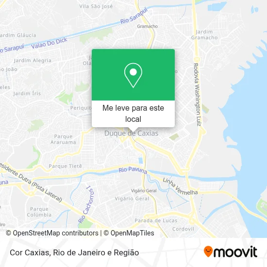 Cor Caxias mapa