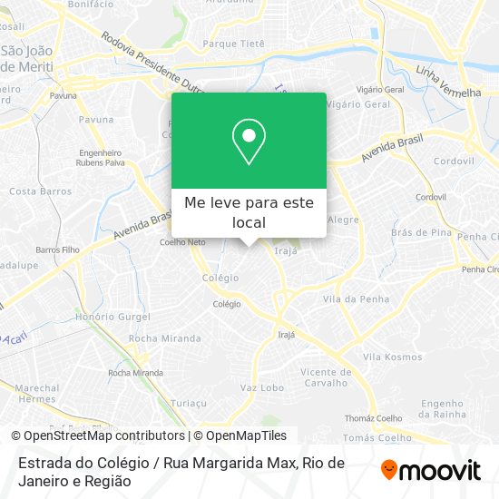 Estrada do Colégio / Rua Margarida Max mapa