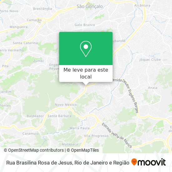Rua Brasilina Rosa de Jesus mapa