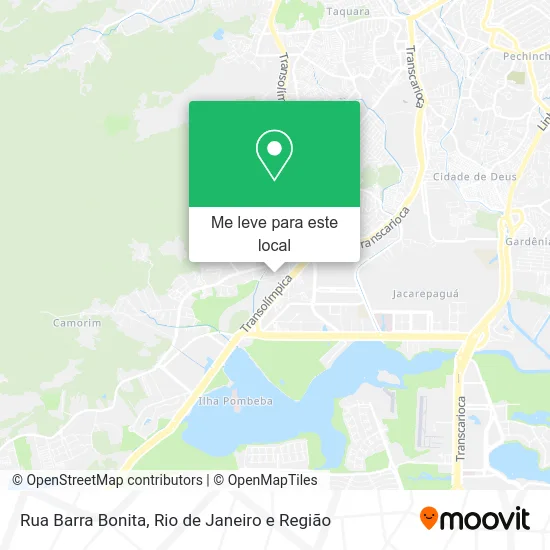 Rua Barra Bonita mapa