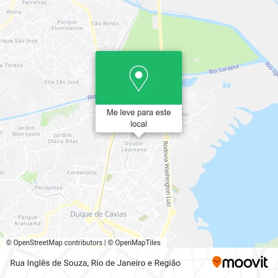 Rua Inglês de Souza mapa