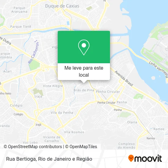 Rua Bertioga mapa