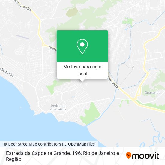 Estrada da Capoeira Grande, 196 mapa
