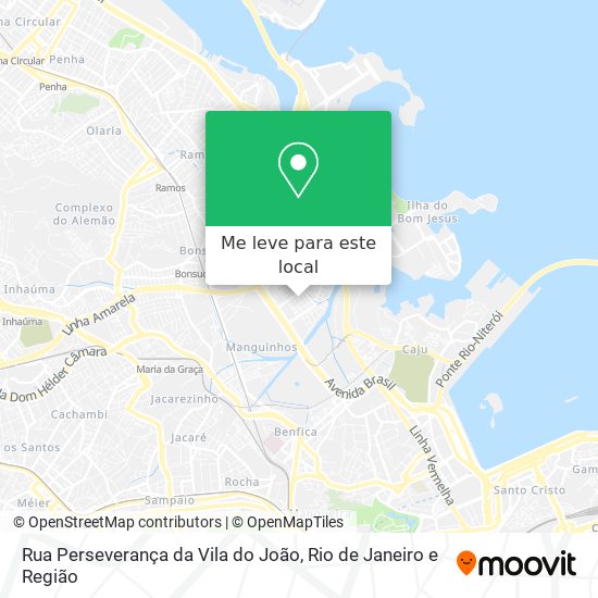 Rua Perseverança da Vila do João mapa