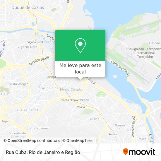 Rua Cuba mapa
