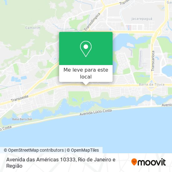 Avenida das Américas 10333 mapa