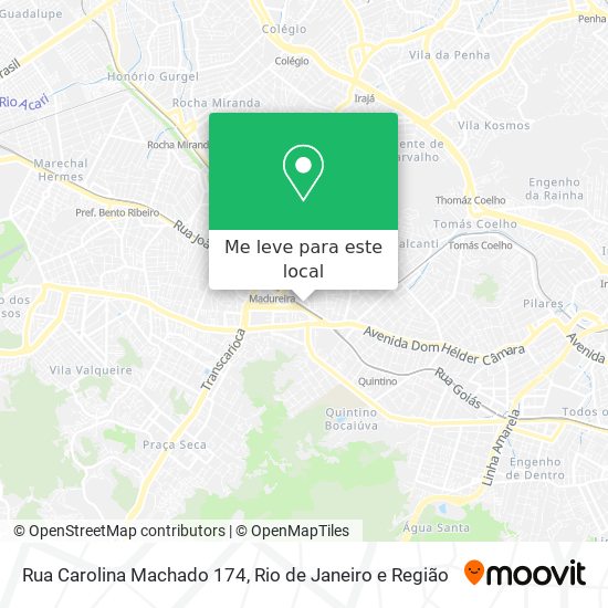 Rua Carolina Machado 174 mapa